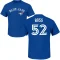 Anthony Bass Name & Number T-Shirt - Royal