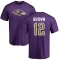 Anthony Brown Name & Number T-Shirt - Purple