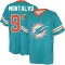 Anthony Montalvo Name & Number Game Day V-Neck T-Shirt - Aqua