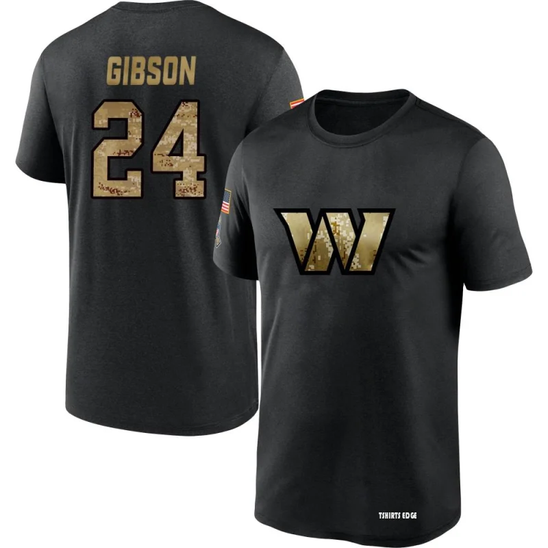 Antonio Gibson 2020 Salute To Service Performance T-Shirt - Black -  Tshirtsedge