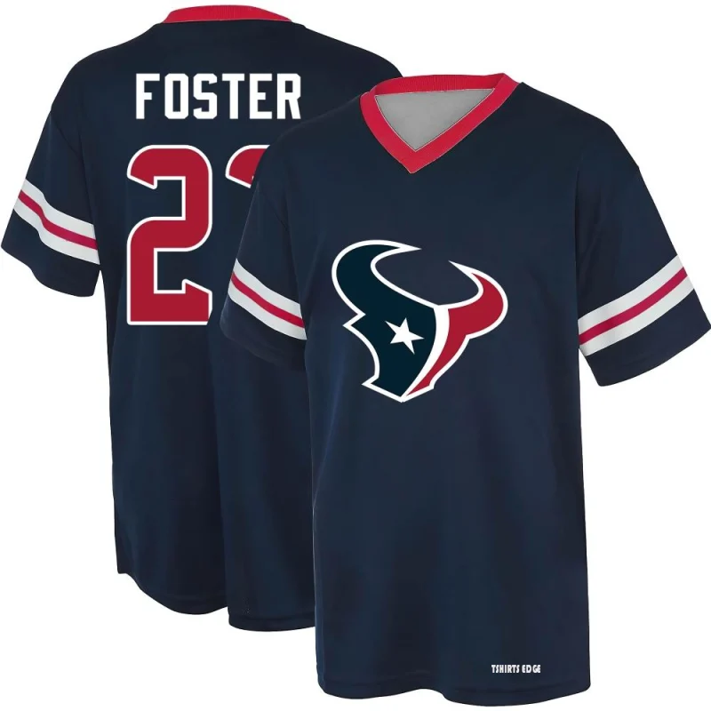 Arian Foster Name & Number T-Shirt - Red - Tshirtsedge