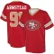 Arik Armstead Name & Number Game Day V-Neck T-Shirt - Red