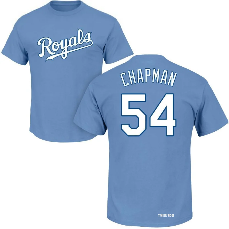 Aroldis Chapman Name & Number T-Shirt - Royal - Tshirtsedge