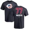 Art Warren Name and Number Banner Wave T-Shirt - Navy