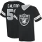 Austin Calitro Name & Number Game Day V-Neck T-Shirt - Black