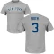 Babe Ruth Name & Number T-Shirt - Gray