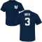 Babe Ruth Name & Number T-Shirt - Navy