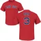 Babe Ruth Name & Number T-Shirt - Scarlet