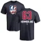 Ben Hemmerling Name and Number Banner Wave T-Shirt - Navy