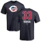 Bennett Sousa Name and Number Banner Wave T-Shirt - Navy