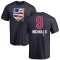 Bernie Nicholls Name and Number Banner Wave T-Shirt - Navy