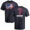 Bill Barber Name and Number Banner Wave T-Shirt - Navy