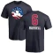 Bill Russell Name and Number Banner Wave T-Shirt - Navy