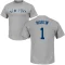 Billy Martin Name & Number T-Shirt - Gray