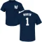 Billy Martin Name & Number T-Shirt - Navy