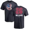 Billy Williams Name and Number Banner Wave T-Shirt - Navy