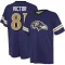 Binjimen Victor Name & Number Game Day V-Neck T-Shirt - Purple