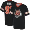 BJ Hill Name & Number Game Day V-Neck T-Shirt - Black