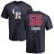 Blair Calvo Name and Number Banner Wave T-Shirt - Navy