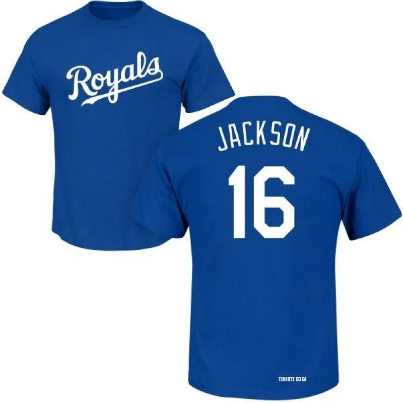Bo Jackson Name & Number T-Shirt - Royal - Tshirtsedge