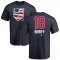 Bob Berry Name and Number Banner Wave T-Shirt - Navy