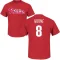 Bob Boone Name & Number T-Shirt - Red