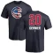 Bob Dernier Name and Number Banner Wave T-Shirt - Navy