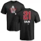 Bobby Baun Name and Number Banner Wave T-Shirt - Black