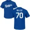 Bobby Miller Name & Number T-Shirt - Royal