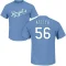 Brad Keller Name & Number T-Shirt - Light Blue