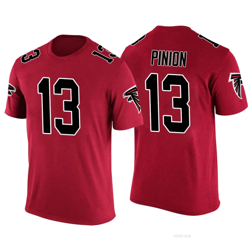 Bradley Pinion Atlanta Falcons Men's Legend Red Color Rush T-Shirt