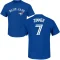 Bradley Zimmer Name & Number T-Shirt - Royal