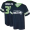 Brady Breeze Name & Number Game Day V-Neck T-Shirt - Navy