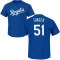 Brady Singer Name & Number T-Shirt - Royal