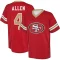 Brandon Allen Name & Number Game Day V-Neck T-Shirt - Red