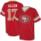 Brandon Allen Name & Number Game Day V-Neck T-Shirt - Red