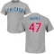 Brandon Hughes Name & Number T-Shirt - Gray