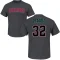 Brandon Pfaadt Name & Number T-Shirt - Charcoal