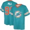 Brandon Pili Name & Number Game Day V-Neck T-Shirt - Aqua