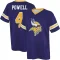 Brandon Powell Name & Number Game Day V-Neck T-Shirt - Purple