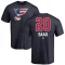 Brandon Saad Name and Number Banner Wave T-Shirt - Navy