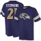 Brandon Stephens Name & Number Game Day V-Neck T-Shirt - Purple