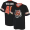 Brandon Wilson Name & Number Game Day V-Neck T-Shirt - Black