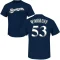 Brandon Woodruff Name & Number T-Shirt - Navy