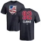 Brandt Clarke Name and Number Banner Wave T-Shirt - Navy