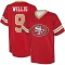 Brayden Willis Name & Number Game Day V-Neck T-Shirt - Red