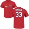 Brendan Donovan Name & Number T-Shirt - Red