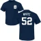 Brendan White Name & Number T-Shirt - Navy