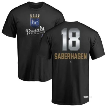 Women's Bret Saberhagen Backer Slim Fit T-Shirt - Royal - Tshirtsedge