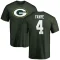 Brett Favre Name & Number T-Shirt - Green